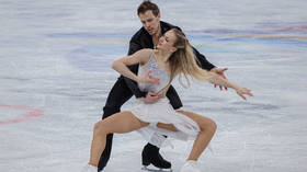 Russian ice dancers skate to Beijing silver
