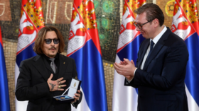 Johnny Depp receives medal