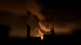 VIDEOS allegedly show blazes at oil depots near Kiev, Lugansk