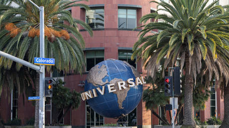 A view of the Universal Music Group headquarters on February 9, 2021, Santa Monica, California, US