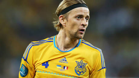 Anatoliy Tymoshchuk is a record appearance maker for Ukraine. © Ian Walton / Getty Images