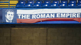 Defiant Chelsea fans display Abramovich banner