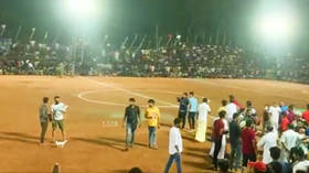 Hundreds injured as stand collapses during football match in India (VIDEO)