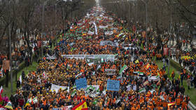 Thousands protest over soaring prices in Spain