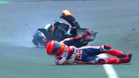 MotoGP icon Marquez suffers vision agony again after terrifying 125mph crash (VIDEO)