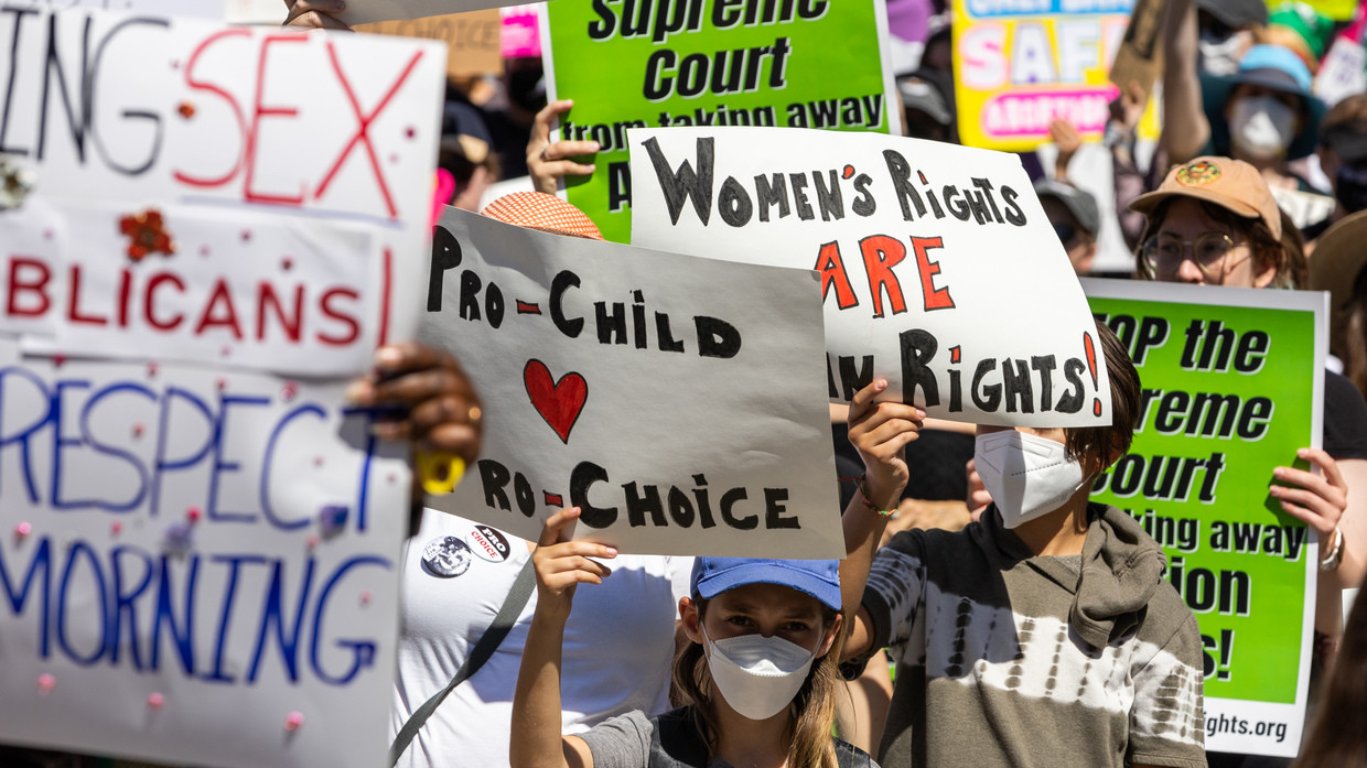 Protest against repeal of Roe v Wade in Los Angeles © Getty Images / Qian Weizhong