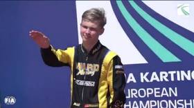 Teen Russian karter learns punishment after ‘Nazi’ salute (VIDEO)