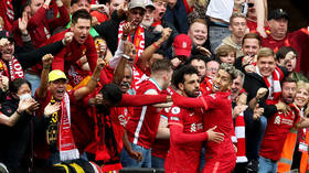 ‘Cruel’ moment caught on camera as Salah & Liverpool think they’ve won title (VIDEO)