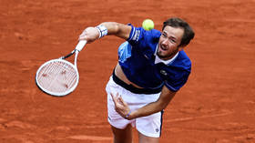 Russian ace Medvedev eases in French Open second round
