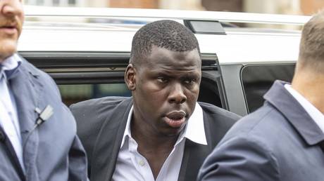 West Ham's defender Kurt Zouma arrives at the Thames Magistrates' Court, in London, on June 1, 2022. © Rasid Necati Aslim / Getty Images