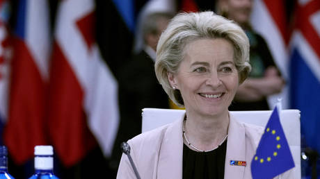 European Commission President Ursula von der Leyen is seen at a NATO summit in Madrid, Spain on June 29, 2022.