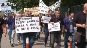 Polish workers protest effects of anti-Russia sanctions (VIDEO)