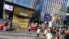 Protesters oppose Japan 2030 Winter Olympics bid