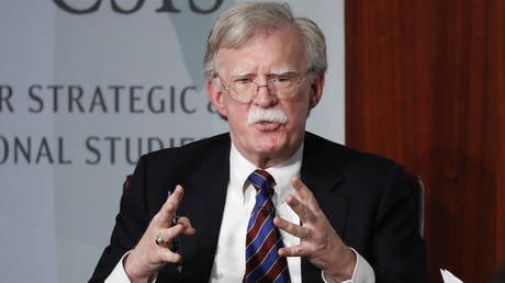 FILE PHOTO: Former National Security Advisor John Bolton is seen speaking at the Center for Strategic and International Studies (CSIS) in Washington, DC, September 30, 2019.