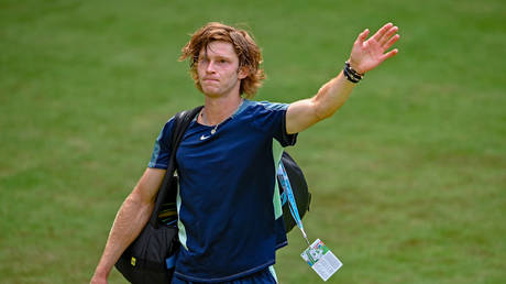 Rublev's efforts were rejected by Wimbledon chiefs. © Thomas F. Starke / Getty Images