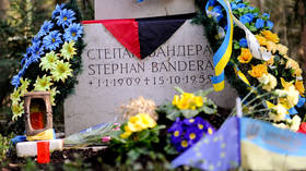 Grave of Ukraine’s Nazi ‘hero’ defaced in Germany