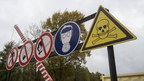 FILE PHOTO: An open storage for the collection of burnt ammunition containing toxicant agents. © Sputnik / Ilya Pitalev