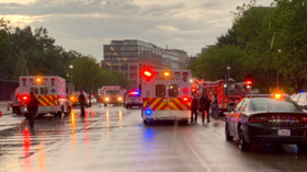 Lightning strikes near White House