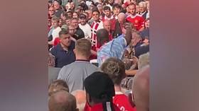 Man Utd fans brawl in stands on embarrassing opening day defeat (VIDEO)