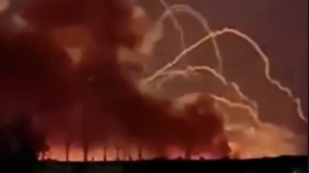 Ammunition depot on fire in Russian region bordering Ukraine (VIDEOS)