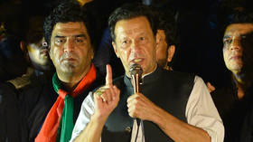 Pakistani police surround Imran Khan's home