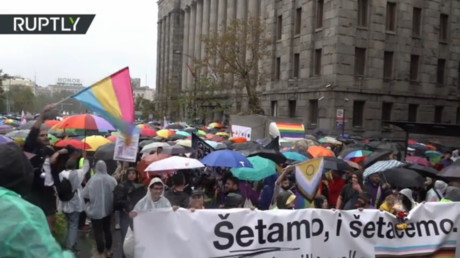 Protesters shut down LGBTQ festival in Georgia (VIDEOS)