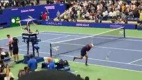 Aussie erupts in epic tantrum after US Open loss to Russian rival (VIDEO)