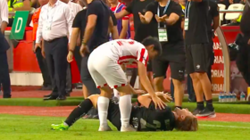 Footballer leaves family in tears after debut red card (VIDEO)