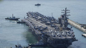 US carrier links up with Asian ally