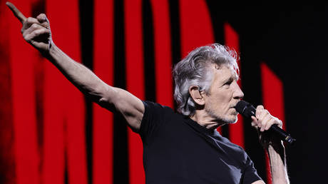 Roger Waters is shown performing at New York's Madison Square Garden on August 30.