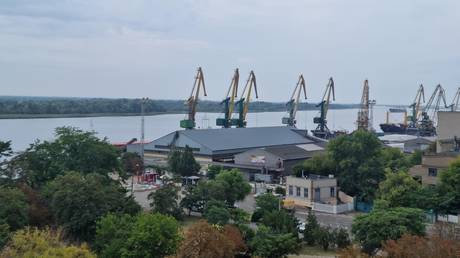 FILE PHOTO.  Port of Kherson, Russia.