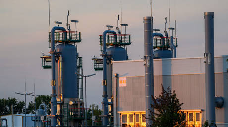 Katharina natural gas storage facility in Bernburg, Saxony-Anhalt, Germany