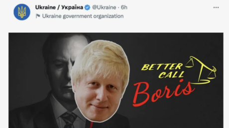 A screenshot of a tweet posted on the Ukrainian government’s official account on October 20, 2022.