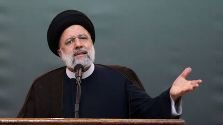FILE PHOTO. Iranian President Ebrahim Raisi delivers a speech In Tehran, Iran.