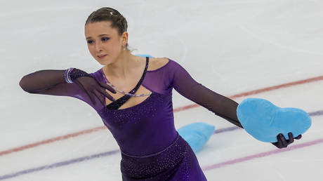 Valieva competed in Moscow earlier this month.