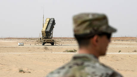 A Patriot missile battery deployed near Prince Sultan air base in Saudi Arabia.