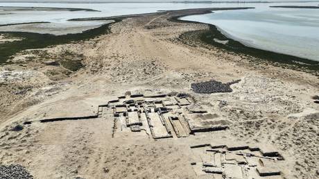 An ancient Christian monastery uncovered on Siniyah Island in Umm al-Quwain, United Arab Emirates, March 14, 2022
