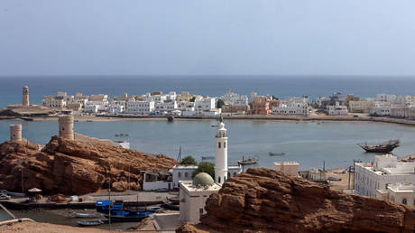A picture shows a view of the Omani port city of Sur, south of the capital Muscat on June 19, 2022.