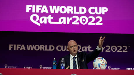 Infantino made his feelings clear in a one-hour monologue in Doha.