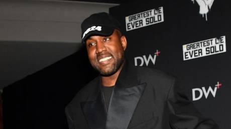 Kanye West is shown attending a movie premier last month in Nashville, Tennessee.