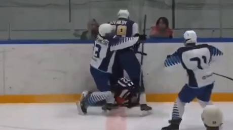 Hockey player banned after brutal attack on referee (VIDEO)