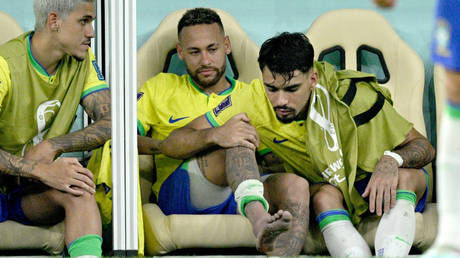 Neymar was sidelined for the final part of win against Serbia.