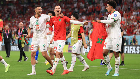 Morocco celebrated a third World Cup win in their history.