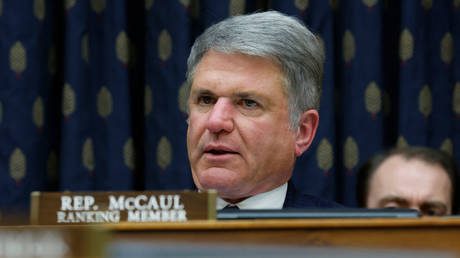US Rep. Michael McCaul participates in a House Foreign Affairs Committee hearing last April in Washington.