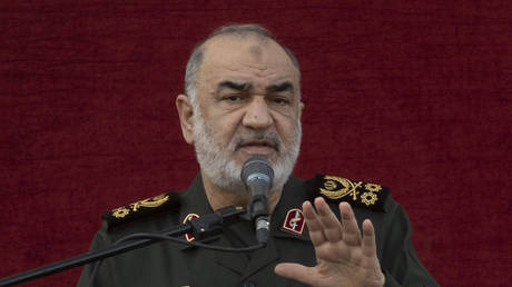 FILE PHOTO. Commander-in-chief of the Islamic Revolutionary Guard Corps (IRGC) Major General Hossein Salami.