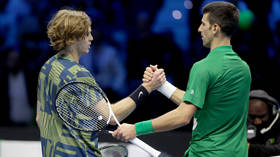 Djokovic eases past Russia’s Rublev at ATP Finals