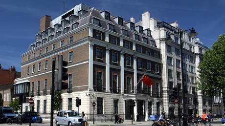FILE PHOTO: Embassy of China in London.