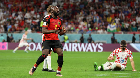 Romelu Lukaku missed several golden chances for the Belgians.