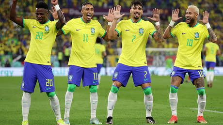 Brazilian players celebrated their goals in style in Qatar.