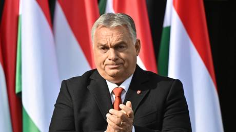 Hungarian Prime Minister Viktor Orban at an event in Zalaegerszeg, Hungary, October 23, 2022.